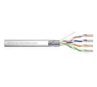 Digitus DK1521V3051 Cavo Solido, Schermato F/Utp per Reti, Categoria 5E in Rame Matassa, 305 mt, Simplex - PVC - Eca, Cat-5e - F-UTP - 305m