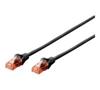 Digitus DK1612010BL Cavo, Nero, Cat-6 - 1 m, Cavo patch - U-UTP - PVC - CCA