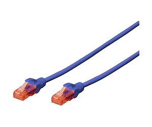 Digitus DK1617005B Cavo Rete, Blu, Cat-6 - 0,5 m, Cavo patch - U-UTP - LSZH