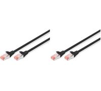 Digitus DK1644010BL Cavo Rete S-FTP Categoria 6, Cat-6-1 m, Cavo patch - S-FTP - LSZH (Confezione da 2)