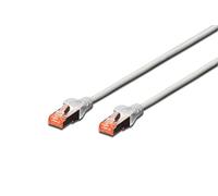 DIGITUS P S/FTP CAT6 7 m Patch Cable - Grey Patch Cable - S-FTP - LSZH Cat-6 - 7