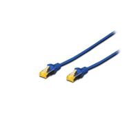 Digitus DK1644A005B Cavo Patch RJ45 Cat6A Doppia schermatura 0.5m Blu