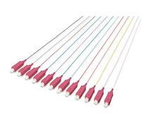SET 12 CAVI PIGTAIL FIBRA OTTICA COLORATI CONNETTORI SC OM4 50/125 SIMPLEX