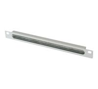 Digitus DN-10 ORG-1/2U 10 pollici Pannello passacavi per armadio rack Grigio
