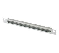 Digitus DN-10 ORG-1/2U 10 pollici Pannello passacavi per armadio rack Grigio