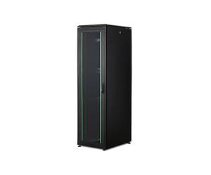 DIGITUS DN-19 42U-6/8-B-1 Unique Series 42 He-Armadio di Rete Professionale, 48,36 cm (19"), Laccato, Nero, 42HE-60 Breit-80 cm Tief