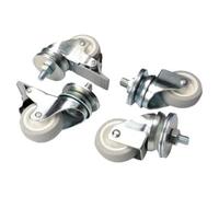 Digitus LP9563 Set 4 Ruote per Armadi Rack Carico Fino a 250 Kg, Due Ruote Bloccabili