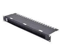 Digitus DN-19 ORG-3U-SW 19 pollici Pannello passacavi per armadio rack 1 U Nero