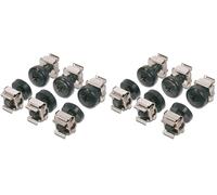 DIGITUS DN-19 SET - Viti M6 e dadi a gabbia - Set di 100 pezzi - Viti di montaggio per armadietti server, rack AV, armadietti di rete da 19 pollici / 10 pollici - Kit di montaggio - Nero