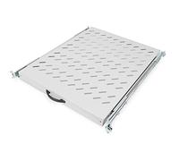 DIGITUS DN-19 TRAY-2-800 94284 Ripiano Universale per Armadio Estraibile su Binari Telescopici 1 unità, profondità Regolabile, Grigio Chiaro