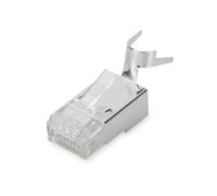 DIGITUS DN-219604 - Connettore a crimpare Cat 6A - 100 Pezzi - Connettore di Rete RJ45 schermato - per Cavi di Rete Cat6A - 10GBase-T - 8P8C - da AWG 23/1 a AWG 22/1
