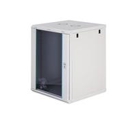 DIGITUS Armadio di rete - Rack da 19 pollici 16U - Non montato - Montaggio a parete - Profondità 600 mm - Profondità utile 470 mm - Portata 60 kg - Porta in vetro - Serie Dynamic-N - Grigio