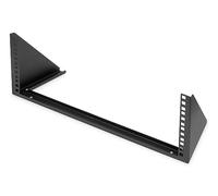 DIGITUS DN-48004 - Staffa 19 pollici - 4U - Telaio universale per equipaggiamenti 19" - Montaggio a parete verticale - Per accessori audio-video - 194 x 504 x 151 mm - Nero