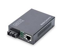 DIGITUS DN820201 - Convertitore multimediale, Fast Ethernet, RJ45/SC Duplex