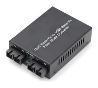 DIGITUS - DN-82124 1000Mbit / s 1310nm Modalit multipla, Modalit singola Nero convertitore multimediale di rete