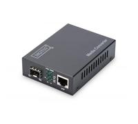 Digitus DN-82130 convertitore multimediale di rete 1000 Mbit/s Nero