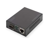 Digitus DN-82140 convertitore multimediale di rete 1000 Mbit/s, Nero, RJ45/SFP -