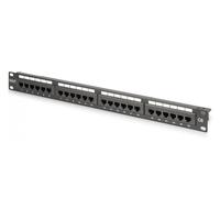 Digitus Patch panel 19 pollici CAT 6 24 porte RJ45 LSA non schermato 1U Nero
