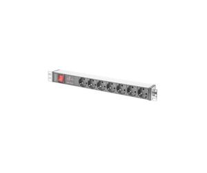 Digitus DN-95407 prolunghe e multiple 2 m 7 presa[e] AC Argento (DIGITUS 1 HE AL