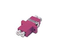 DIGITUS DN-96019-2 - Accoppiatore per fibra ottica - LC a LC Duplex - Multimode OM4 - Manicotto in ceramica - per scatole di giunzione in fibra ottica, pannelli di permutazione - Viola
