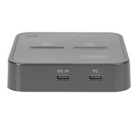 DIGITUS Stazione di Docking Duale M.2 NVMe SSD - USB Tipo-C 3.1 - Tipi di modulo M.2 22110, 2280, 2260, 2242 - M/B+M-Key - Funzione di Clonazione Offline - 10 Gbit/s - Fino a 4 TB - Nero