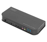 Digitus DS-12850, Switch KVM HDMI KVM 2 Porte - Dual-Display - UHD 4K - Porte US