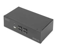 Digitus Switch KVM DS-12883 – 4 porte HDMI 4K, schermo doppio