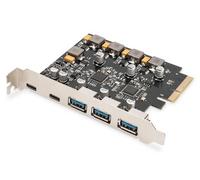 DIGITUS DS-30222 PCIe Karte 2x USB-C+ 3x USB A Controllore PCI