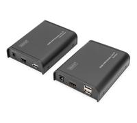 DIGITUS DS-55202 HDMI KVM Extender - Full HD 1080p 60 Hz - 120 m über LAN-Kabel,