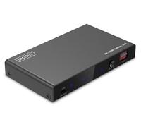 DIGITUS DS-55339 Splitter HDMI 1x2 - Ingresso: 1 porta/Uscita: 2 porte - UHD 8K/60 Hz HDTV: 7680 × 4320p - HDCP 2.3 & HDMI 2.1 - HDR, Deep Color, Commutatore EDID - Toslink, Stereo (3,5 mm)