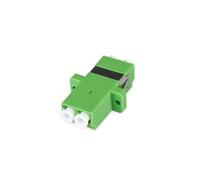 DIGITUS FO Accoppiatore - LC/APC - OS2 - Monomodale - Duplex - Fibra Ottica - Accoppiatore per Fibra Ottica - Adatto alle Cassette di Giunzione Verde