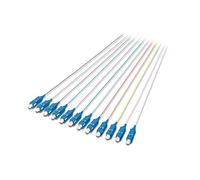 SET 12 CAVI PIGTAIL FIBRA OTTICA COLORATI CONNETTORI SC OS2 09/125 SIMPLEX