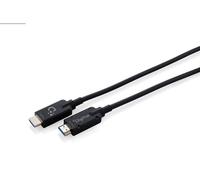Digitus Cavo HDMI in fibra ottica - 20 m - UHD 8k 60Hz 4k 120Hz - HDMI 2.1 | Armatura metallica - 48 Gbps - eARC, HDR, HDCP 2.2, CEC - Cavo ibrido AOC - Cavo HDMI in fibra ottica - Nero