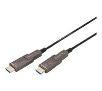 Digitus HDMI AOC Hybrid fibre optic cable - 10m - HDMI 2.0b - 4k/60Hz - detachab