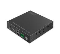 Digitus HDMI Fiber KVM IP Extender Ricevitore per DS-55348 - UHD 4k 60Hz - HDMI 2.0 - Portata MM 300 m e SM 40 km - 2x USB per mouse, tastiera - Punto a punto - Nero