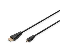 DIGITUS HDMI High Speed Connection Cable, Type A M/M - 1.0m - with Ethernet Chan