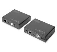 DIGITUS HDMI KVM Extender - 4k/60Hz - Transmitter & Receiver - HDBaseT 2.0 - HDM