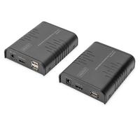 DIGITUS HDMI KVM IP Extender Set - 1x Transmitter, 1x Receiver - FullHD 1080p/60