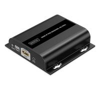 DIGITUS HDMI PoE IP Extender Receiver per DS-55353 - UHD 4k 60Hz - HDMI 2.0 - portata fino a 120 m - unità ricevente - punto-multipunto - CAT 6 - nero