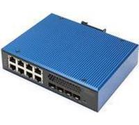 Switch di rete Digitus Gigabit Ethernet gestito L3 industriale con 8 + 4 porte 10G Uplink [DN-651160]