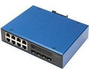 DIGITUS Industrial 8 + 4 10G Uplink Port L3 managed Gigabit Ethernet Switch NEW