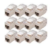 DIGITUS Keystone Module Cat-6A Shielded - 12 pieces - Compact version - RJ45 soc