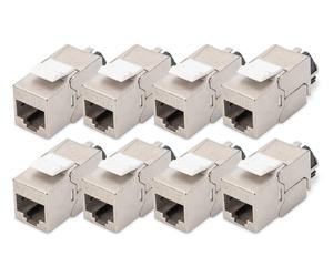 Digitus Keystone module Cat-6A Shielded - 8 pieces - RJ45 socket - 500 MHz 10GBa