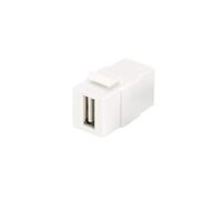 DIGITUS Keystone USB 2.0 - per DN-93832 - Bianco puro (RAL 9003), Modulo Keystone - Usb 2.0, Multimedia