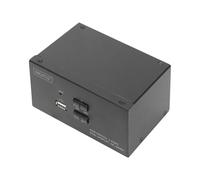 DIGITUS KVM-Switch Dual HDMI Desktop KVM Switch Kvm switch 2-port USB DS-12860