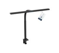 Digitus Lampada da scrivania a LED - 2400 lumen - 80 cm di larghezza - 16 W | 1000 lux - Temperatura di colore a 4 livelli - Regolabile - Comando touch - Braccio flessibile - Base a morsetto - Nero