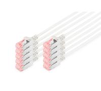DIGITUS LAN cable Cat 6 - 0.5m - 10 pieces - RJ45 network cable - UTP unshielded