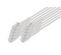 DIGITUS LAN cable Cat 6A - 3 m - 10 pieces - 10 Gbps - flexible plug - slim vers