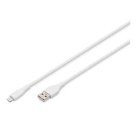 DIGITUS Lightning Silikon AnschlussCavo USB-A white Cavo AK-600108-020-W