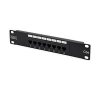 DIGITUS LSA Patch-Panel Cat-5e - 8 porte - 10 pollici Rack - 1 U - non schermato Nero RAL 9005
